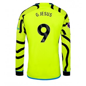Arsenal Gabriel Jesus #9 Replica Away Stadium Shirt 2023-24 Long Sleeve